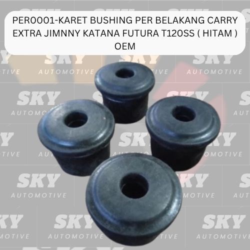 PER0001-SPAREPART MOBIL Karet Per Belakang Futura Carry T120SS Hitam Rubber SPRING REAR FUTURA