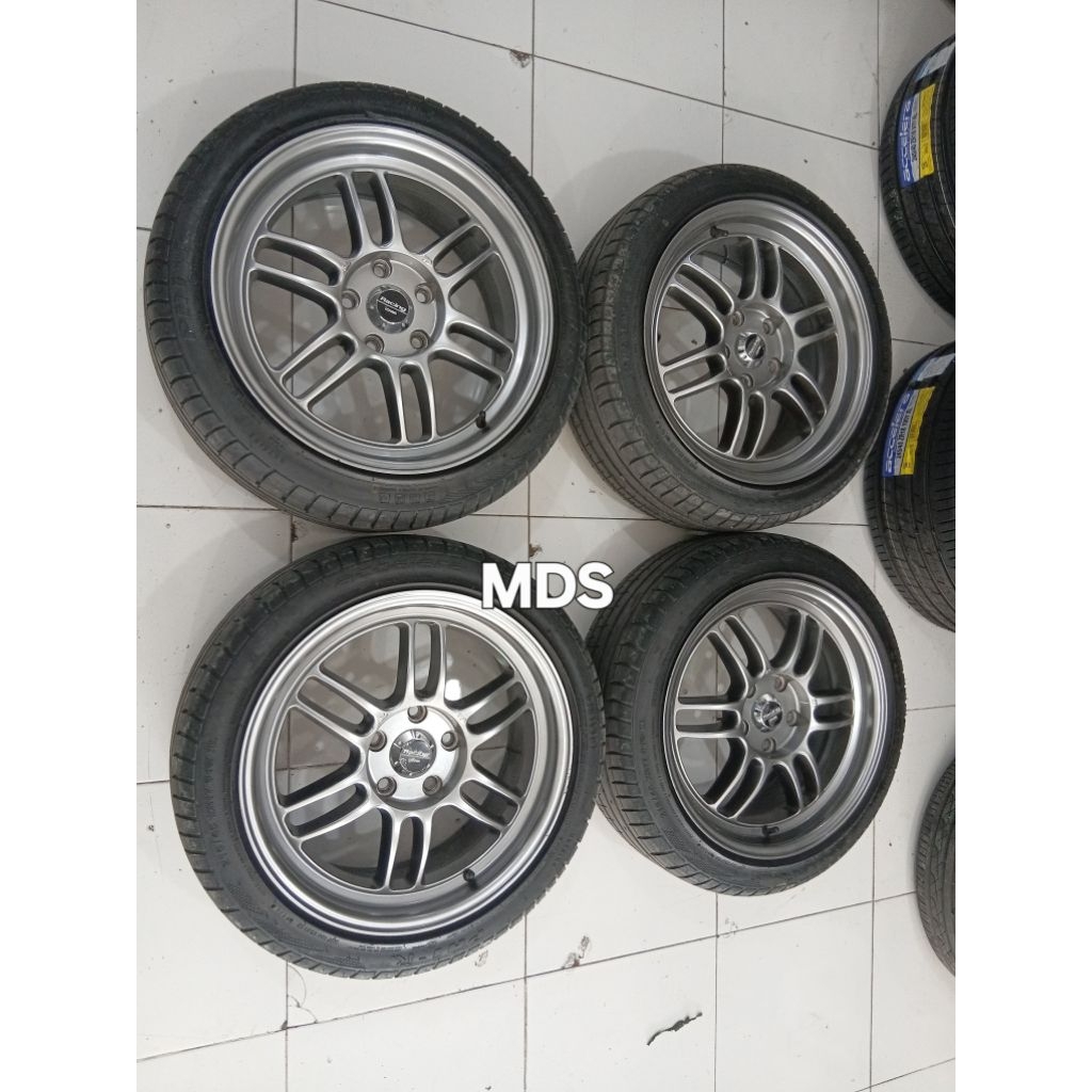 Velg Mobil Racing Ring 17 Baut baut 5x114 +ban