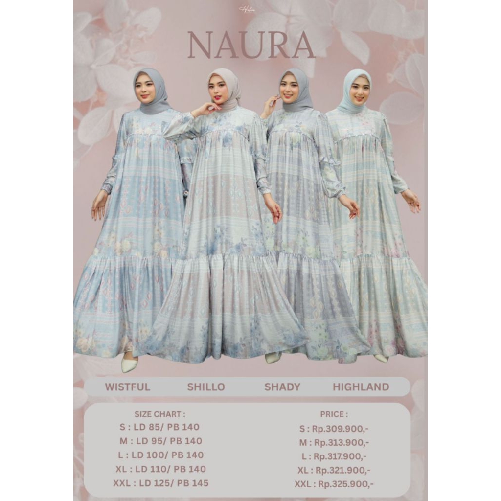 AA COLLECTION | TERBARU NAURA DRESS BY HALWA APPAREL | DRESS HALWA TERBARU | DRESS KONDANGAN MEWAH