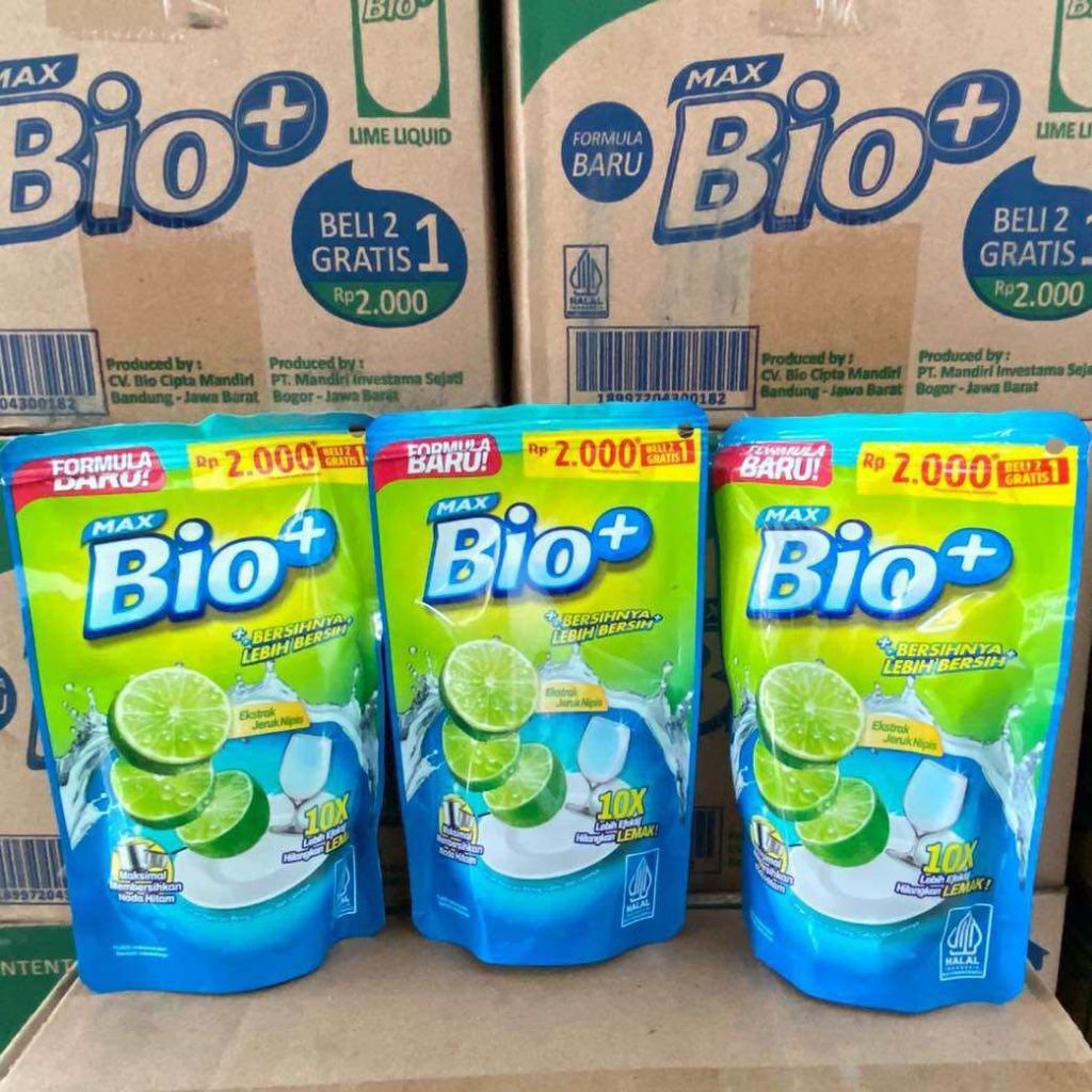 PROMO STOCK GROSIR 1 DUS Sabun Cuci Piring Bio+ 90ml  ISI 36 POUCH