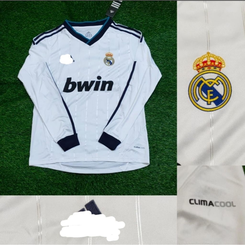 Jersey Kaos Baju Bola Real Madrid Home Away 3rd Third Putih White Retro Klasik Classic Jadul Lawas V