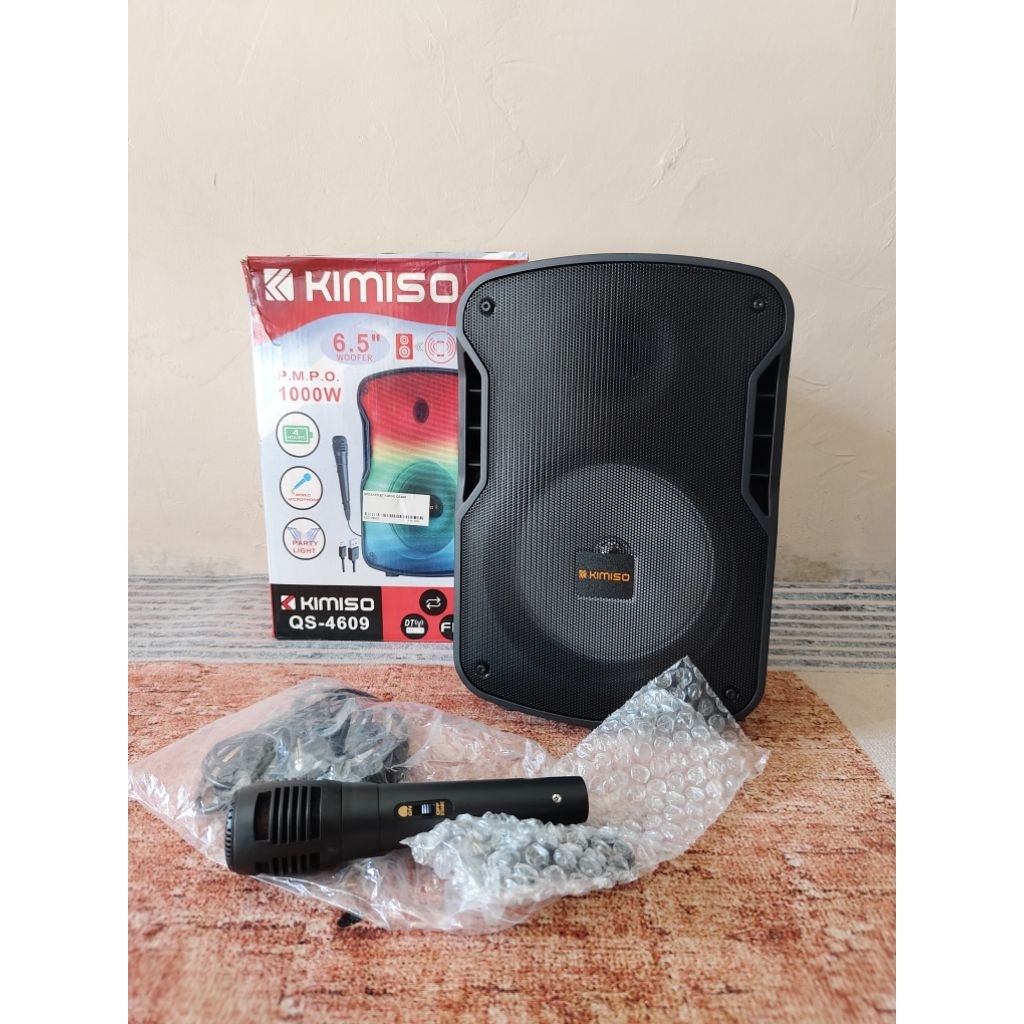 Speaker Kimiso 6,5 inch LED plus mic