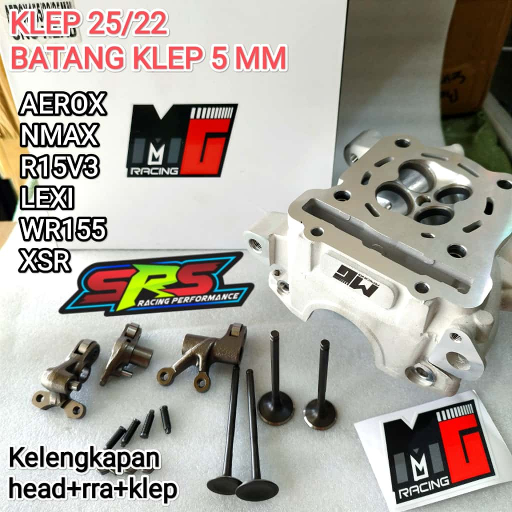 CYLINDER HEAD SUPER HEAD SUM RACING AEROX LEXI XSR R15V3 NMAXNEW 20/23 22/25 FULLSET PORTING CNC