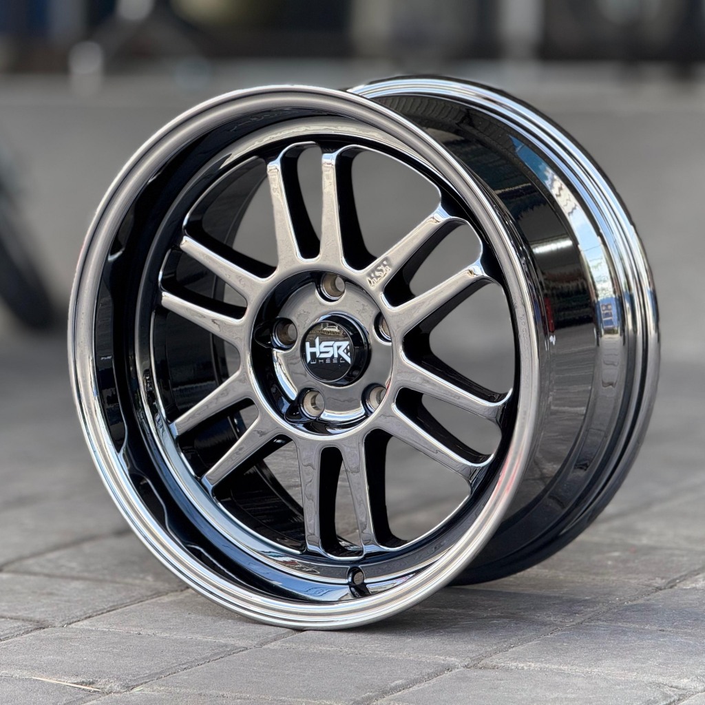 velg rpf1 ring 17 hsr boroko bly01 pelak rpf1 black chrome r17 untuk innova crv hrv camry dll