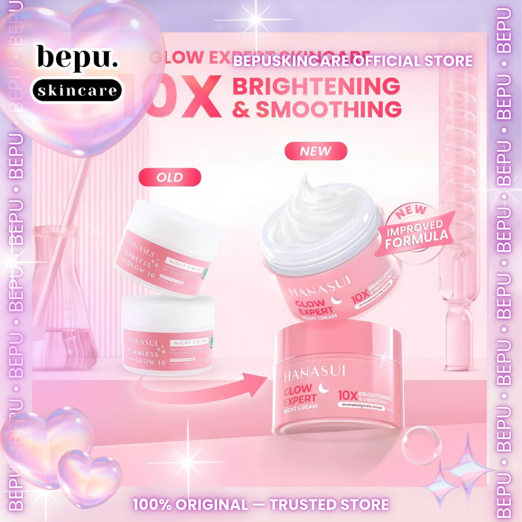 Bepuskincare - Hanasui Night Cream & Day Cream Glow Expert 15g | Hanasui Glow Expert Day cream | Nig