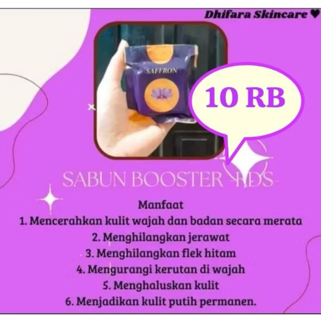SABUN SAFFRON KOJIC BADAN & WAJAH BPOM ORI | SABUN BOOSTER PENCERAH