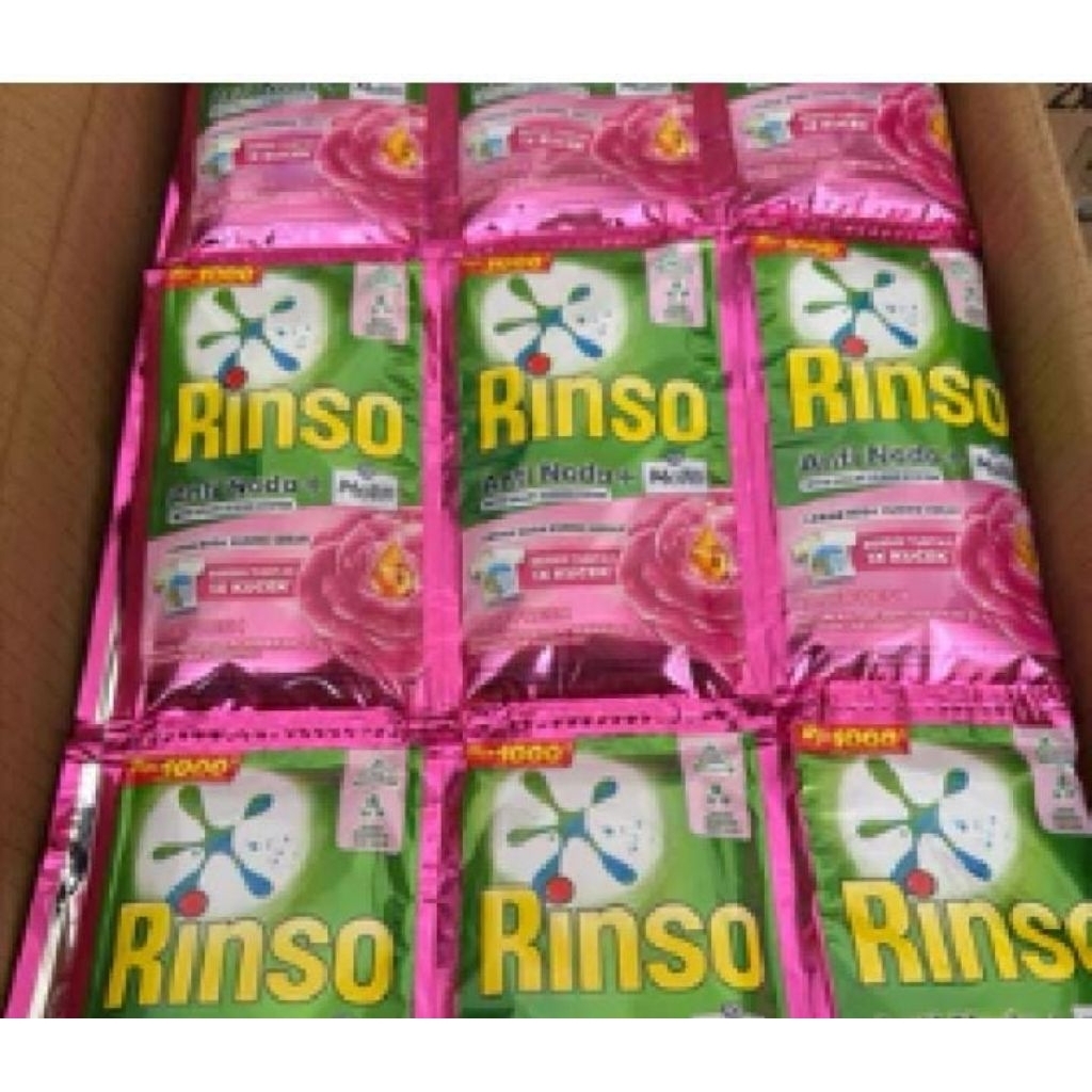 Rinso cair sachet 1dus 96 pcs gratia 8pcs