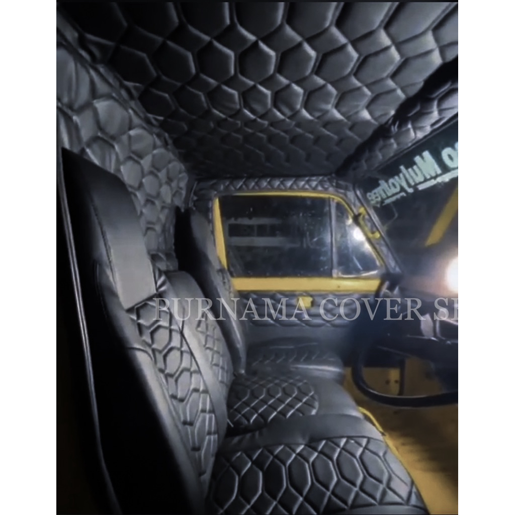 sarung jok mobil truk full interior (plafon,kabin,stir,doortrim pintu,jok) canter ragasa hino dutro 