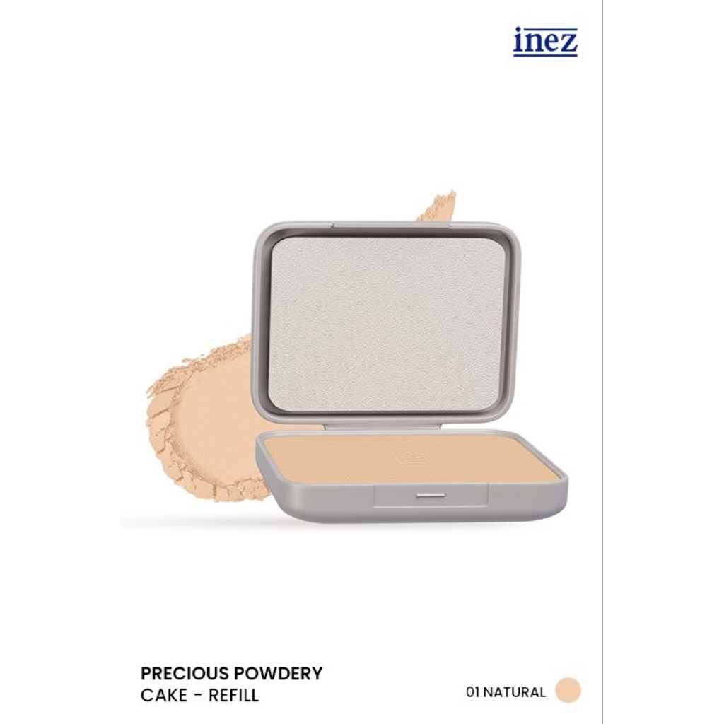 Inez refill precious powdery cake/bedak padat natural/