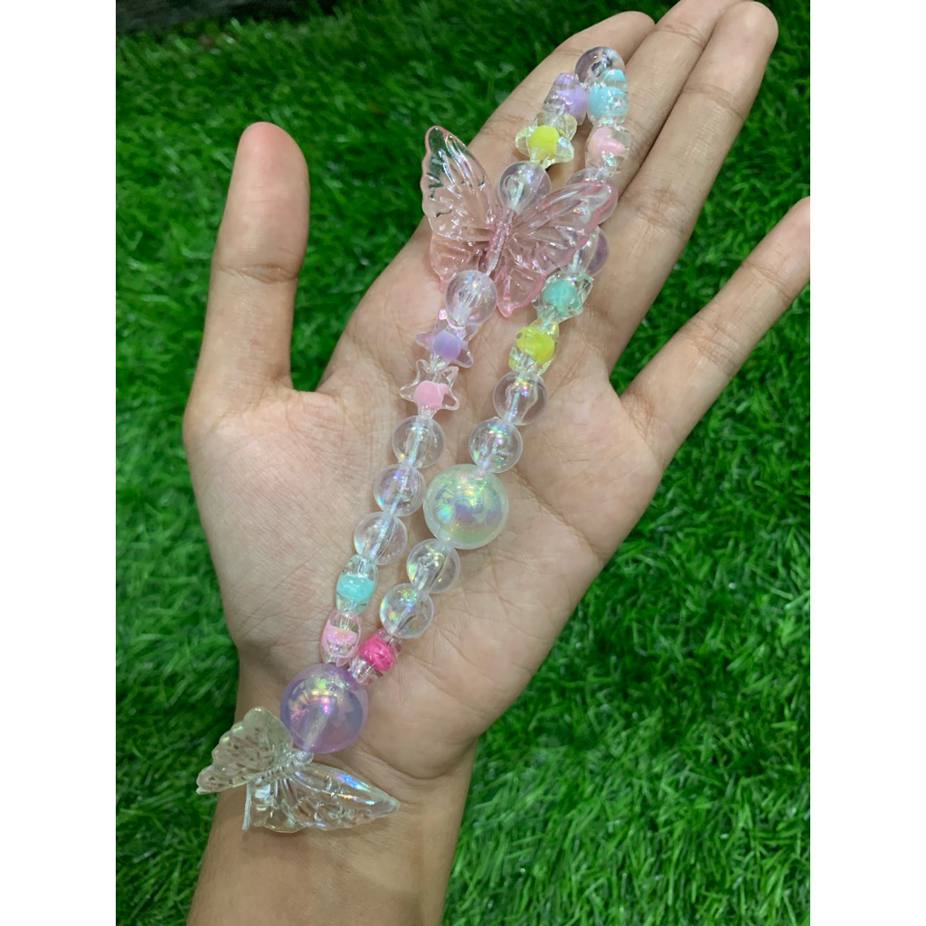 Gantungan hp manik manik lucu