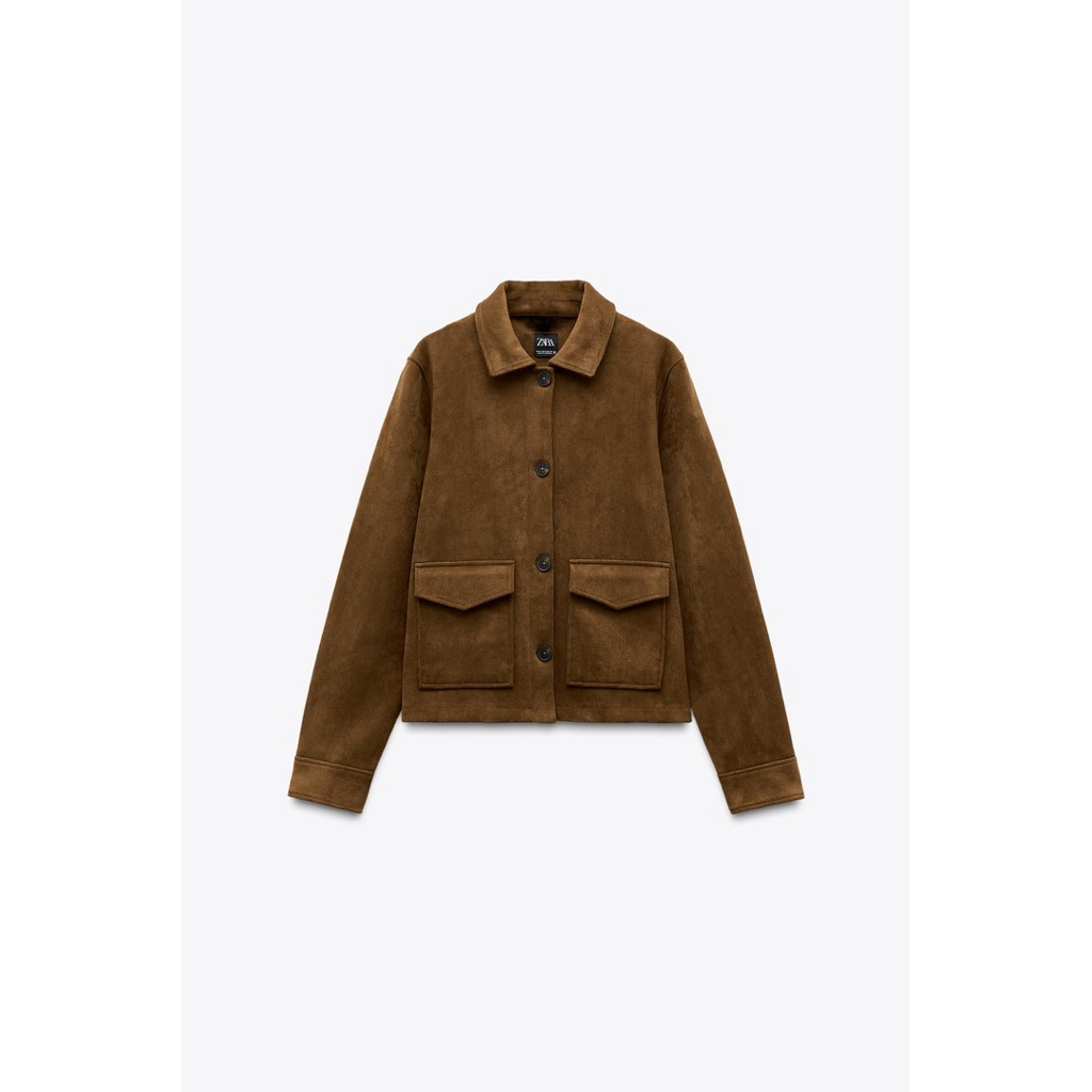 Zara Faux Suede Leather Jacket