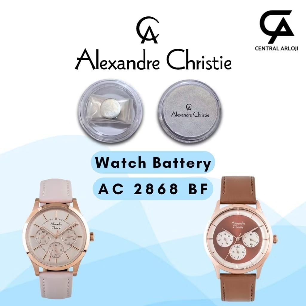Baterai Jam Tangan Alexandre Christie 2868 BF Original