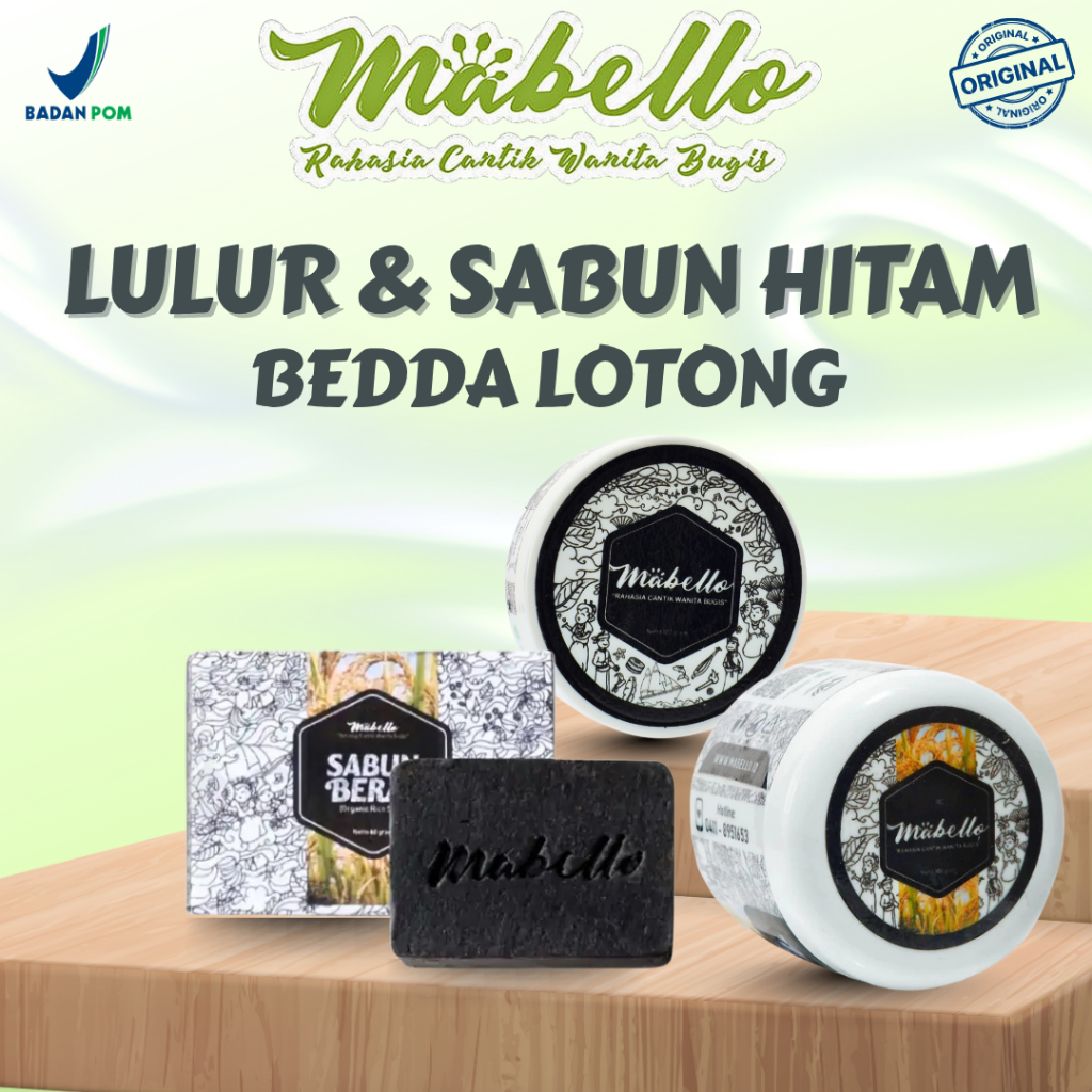 Mabello Sabun dan Lulur Hitam Bedda Lotong