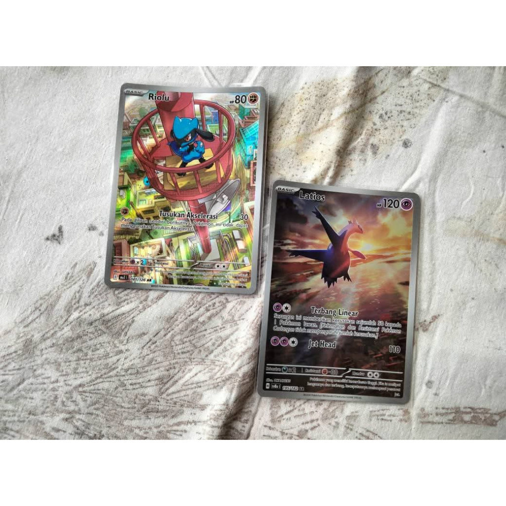 Riolu AR & Latios AR TCG Pokémon Indonesia