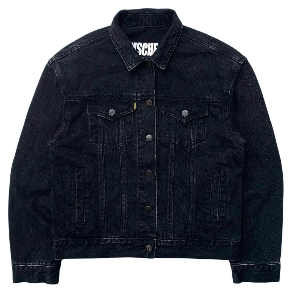 mschf jet black denim jacket