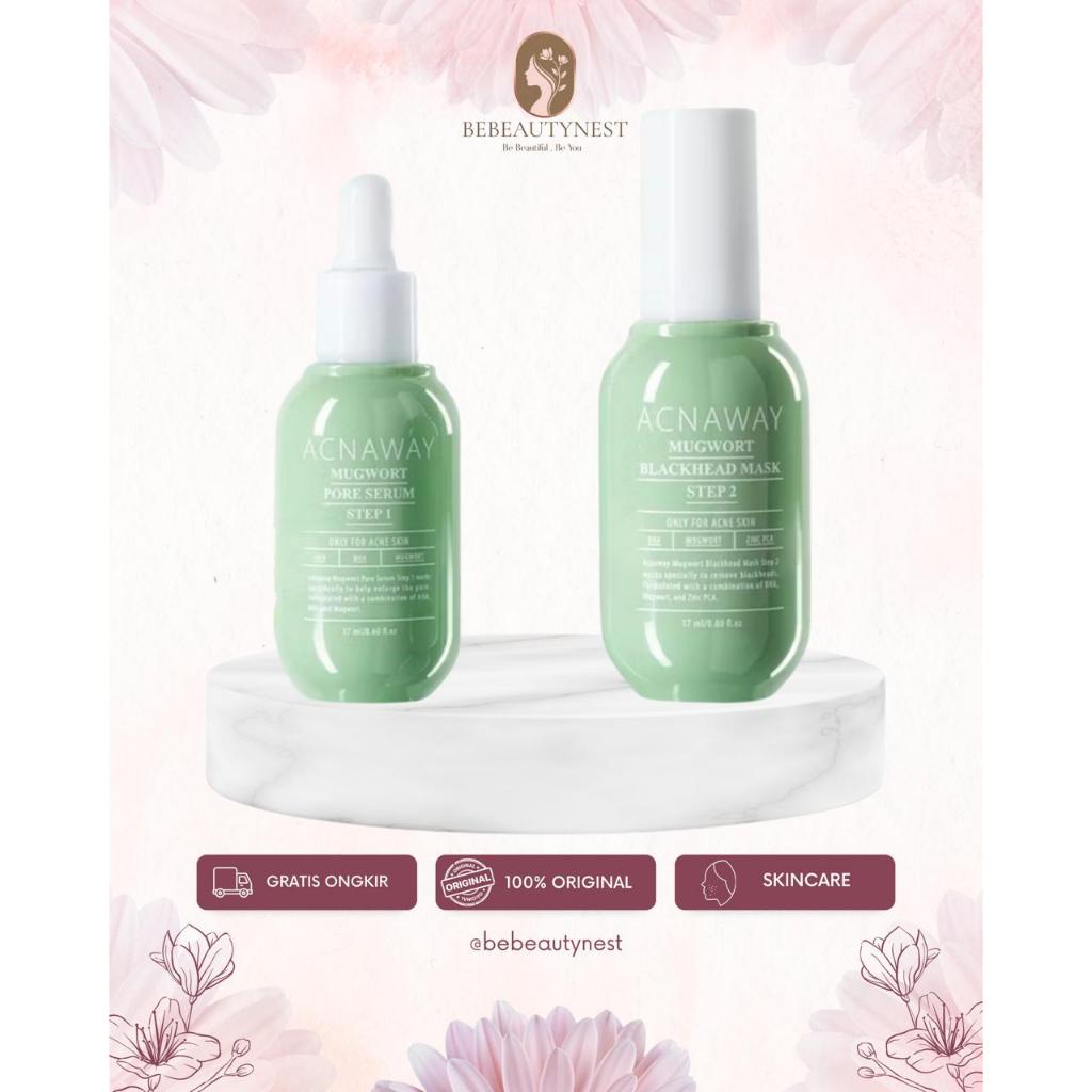 ACNAWAY Mugwort Blackhead Treatment Mugwort Pore Serum Mugwort Blackhead Mask