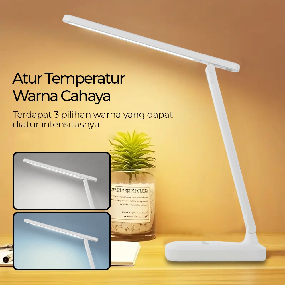 Lampu Meja Belajar - Lampu Lightning Belajar Lampu Meja [Putih]