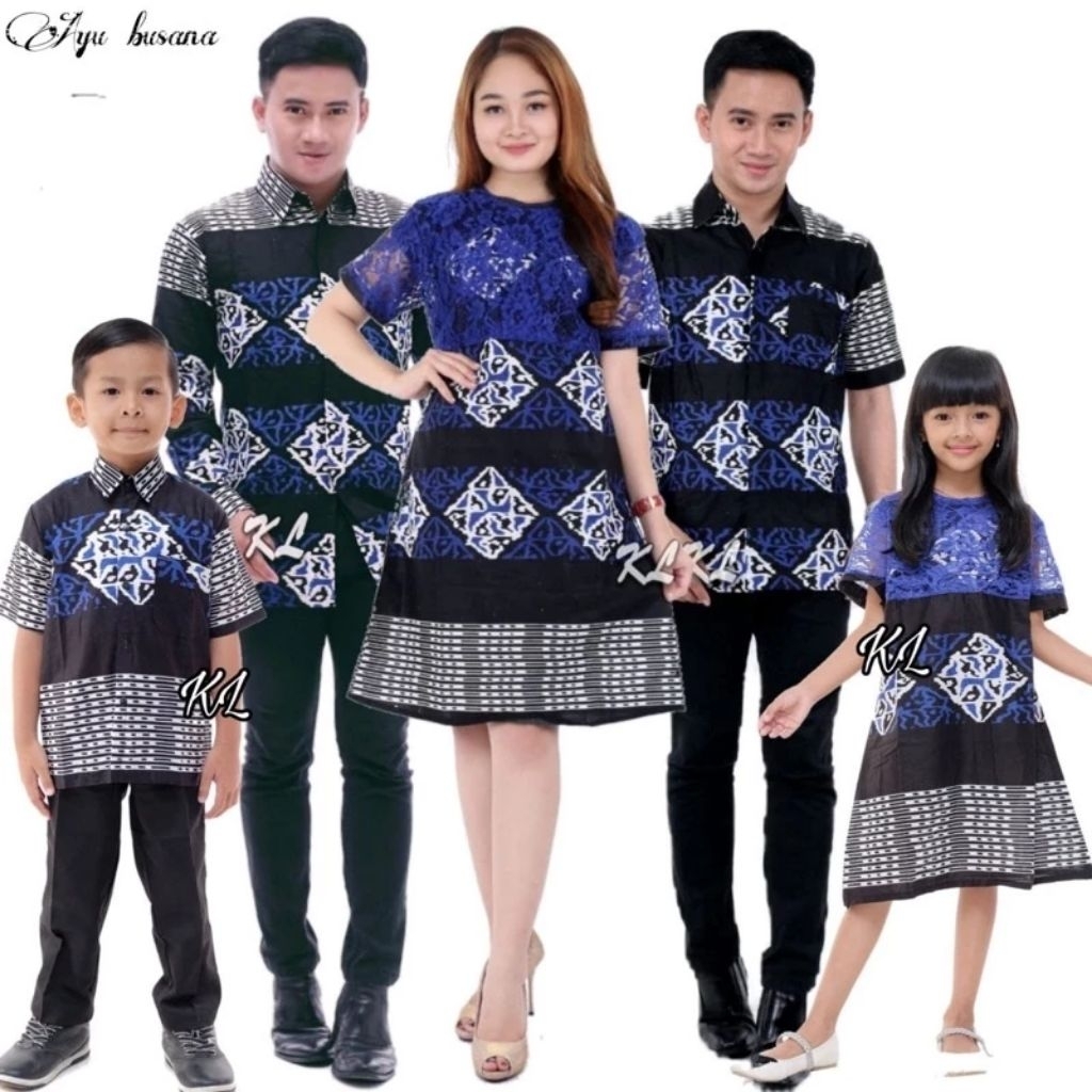 Batik Couple Keluarga Atasan Batik Dres Borkat Couple Batik Modern