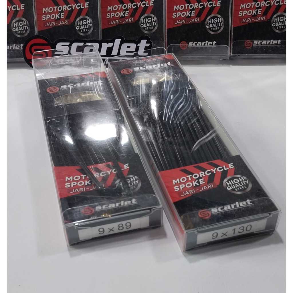 Jari jari Scarlet Hitam Velg 14 Lingkaran 14 Set/Sepasang Merek Scarlet Mio Beat,Vario,Sc