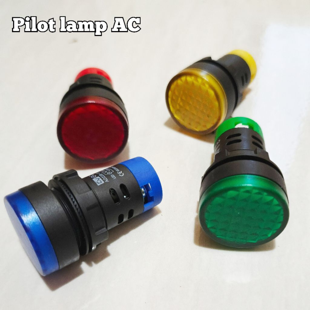pilot lamp Led 22mm lampu indikator AC DC 22mm Biru