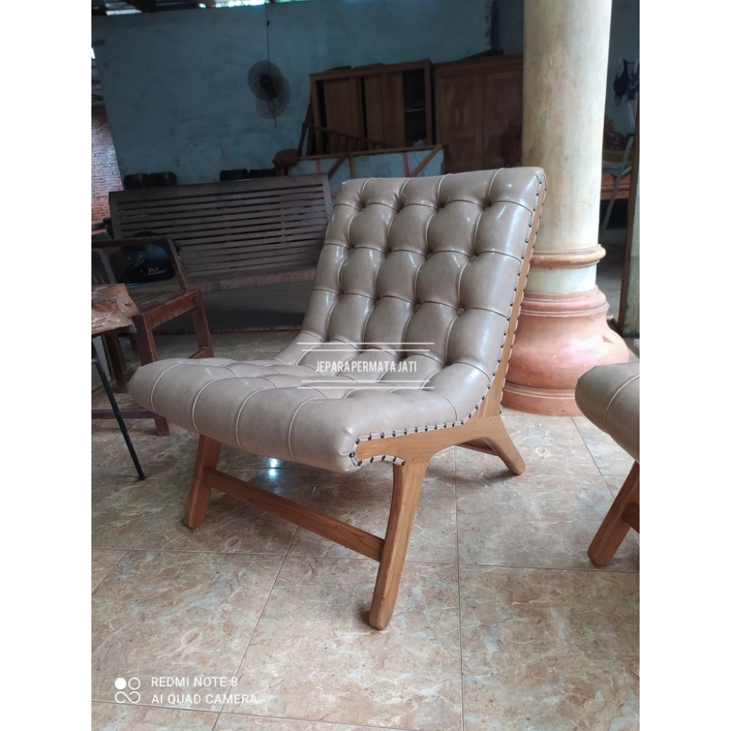 Sofa single seater modern terbaru / kursi santai / sofa malas / kursi teras / furniture jepara