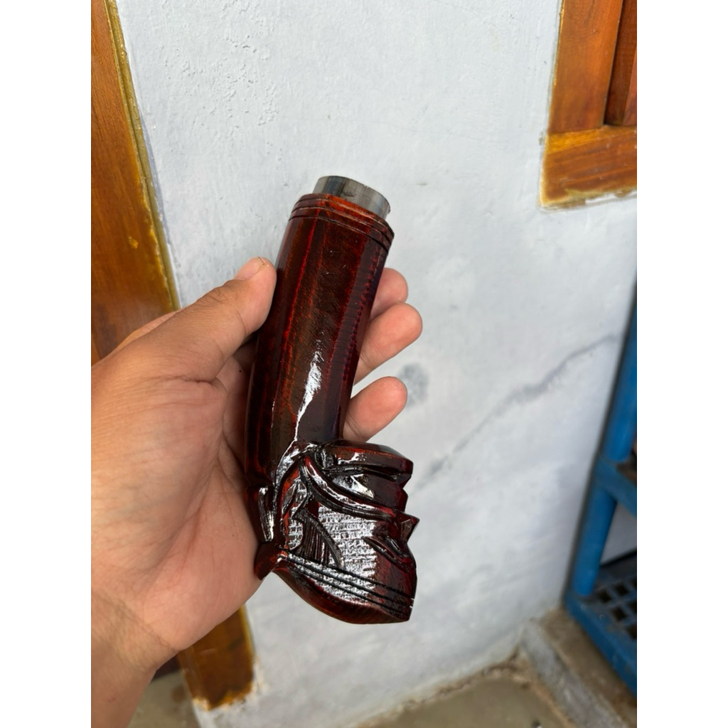 Handle cepot ukir kayu rasa mala