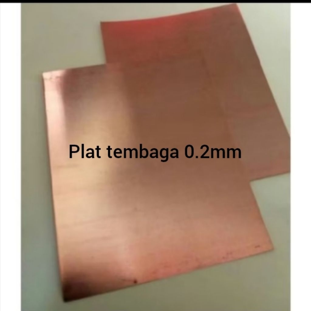 plat tembaga 0.2mm 15cm x 7cm