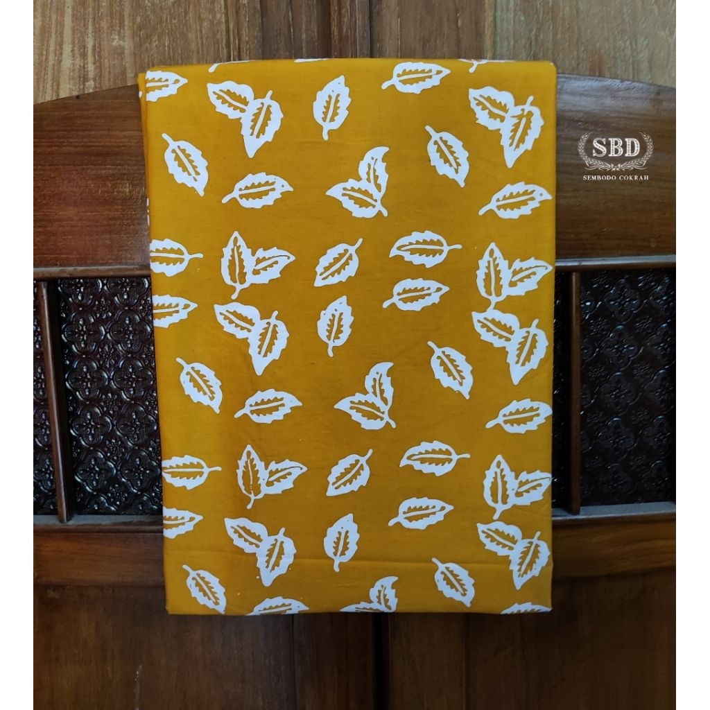 Kain Batik Cap Garutan Sembodo Cokrah - Motif Daun Ganja
