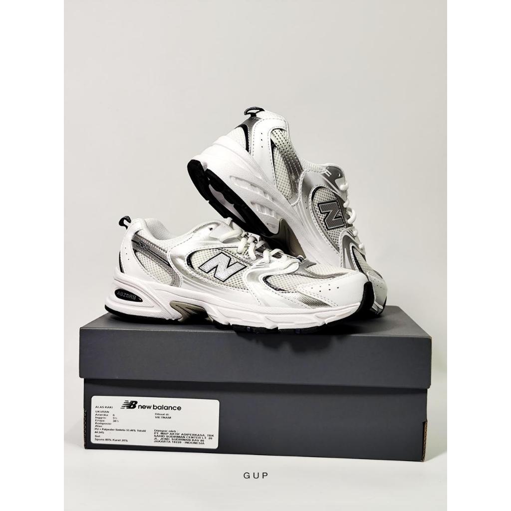 NB 530 White Silver Indigo