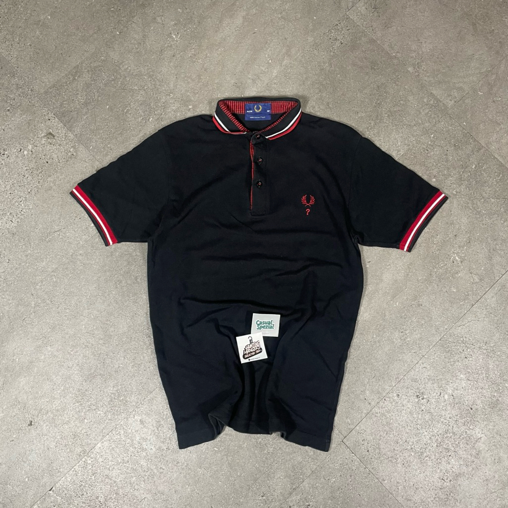 polo shirt fred perry black second original