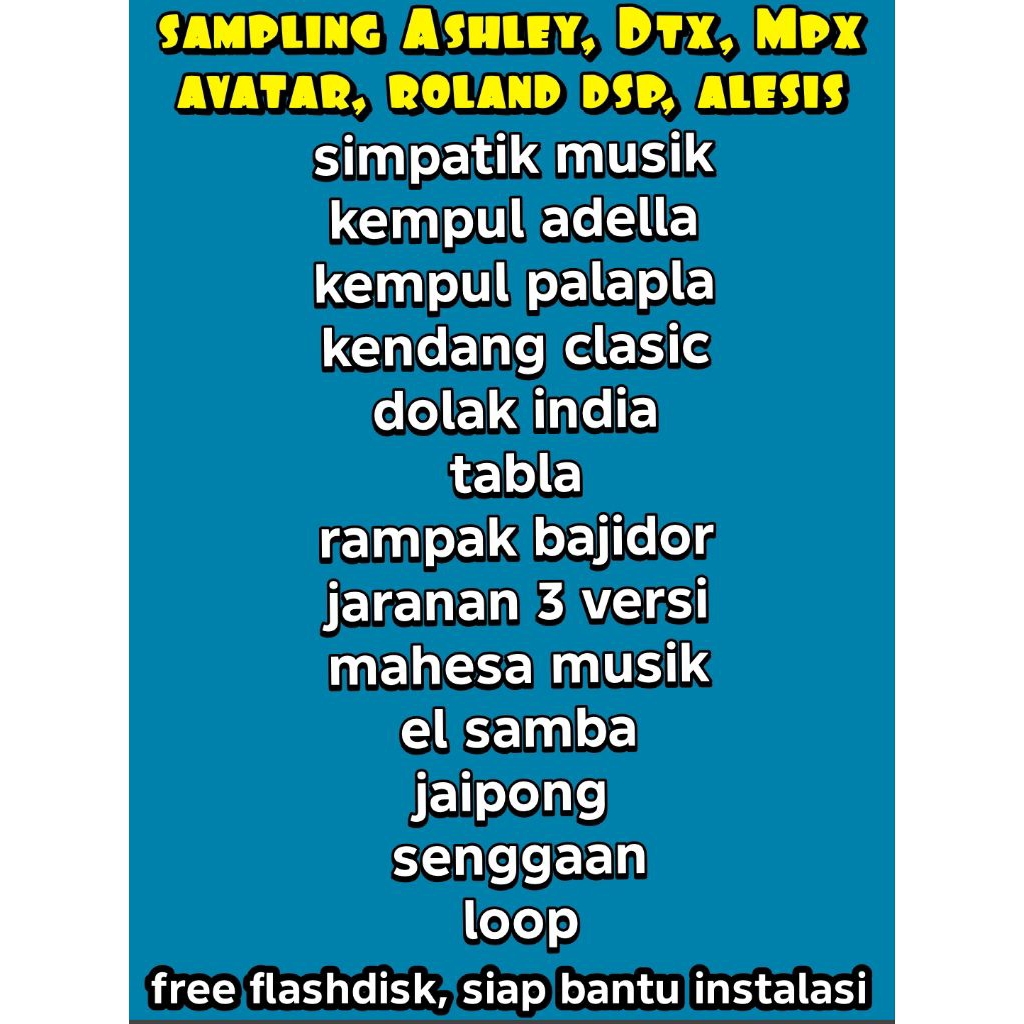 sampling kendang Ashley dme 705