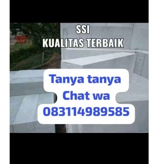 hebel bata ringan merk ssi kw1 12,6kubik/1do area majalengka
