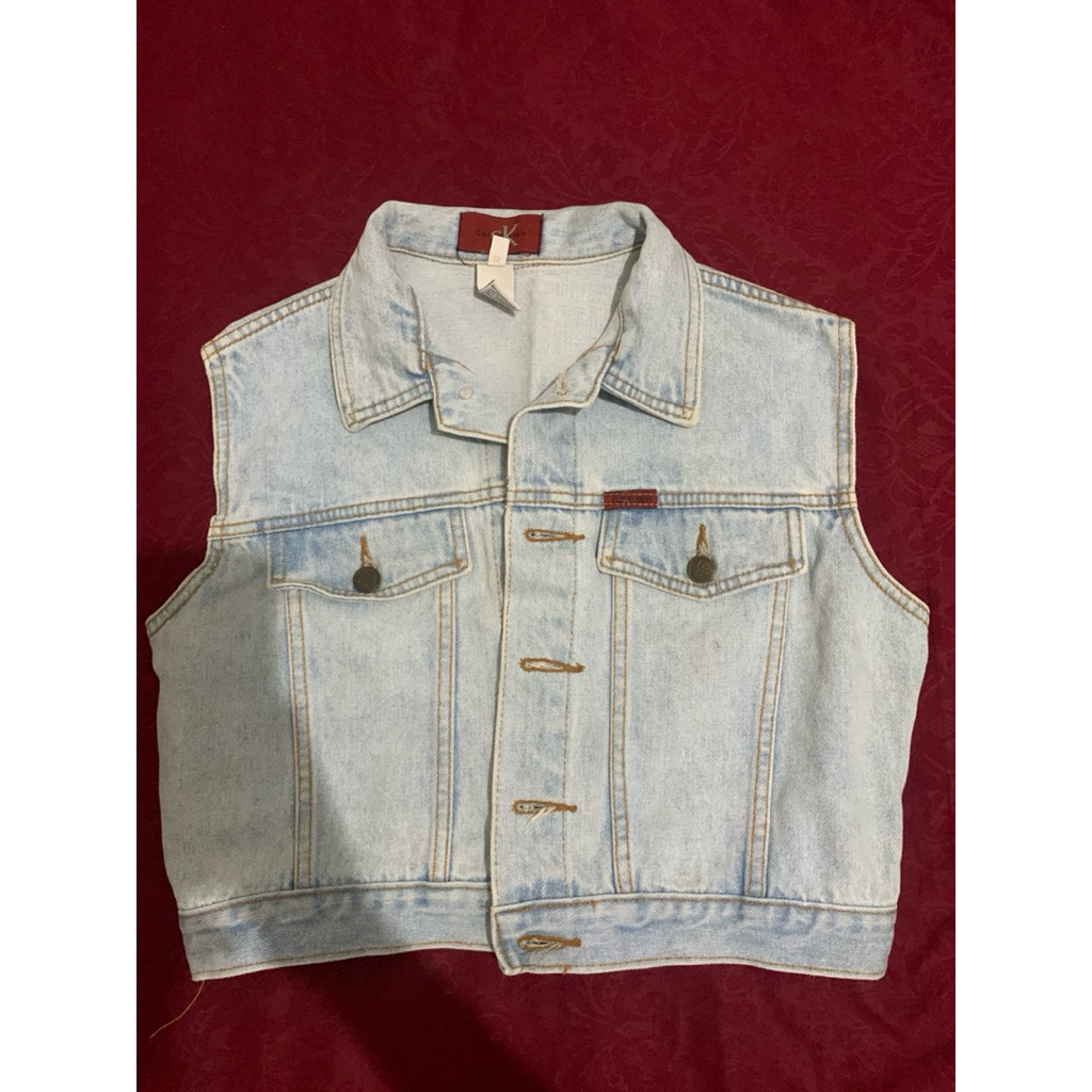 Rompi jeans crop top