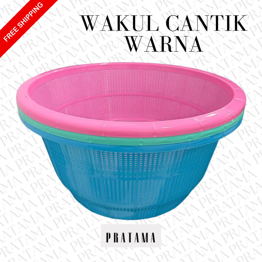 Wakul Nasi / Wakul Plastik / Wakul Besar / Wakul Cantik Warna  5.0  3 Penilaian