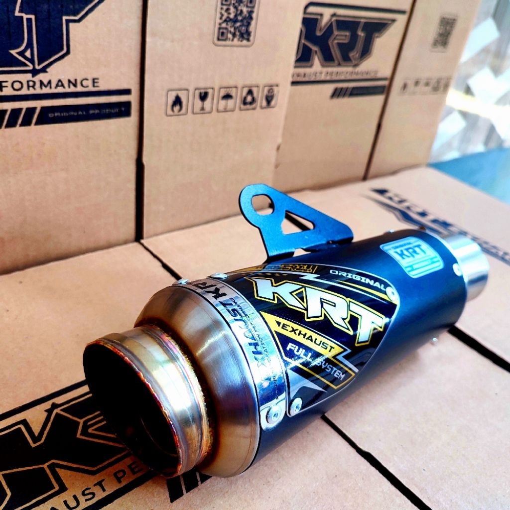 Knalpot Racing Silincer KRT K1 Original Balap Drag Kompetisi Bore up 130cc 150cc 180cc 200cc Jupiter