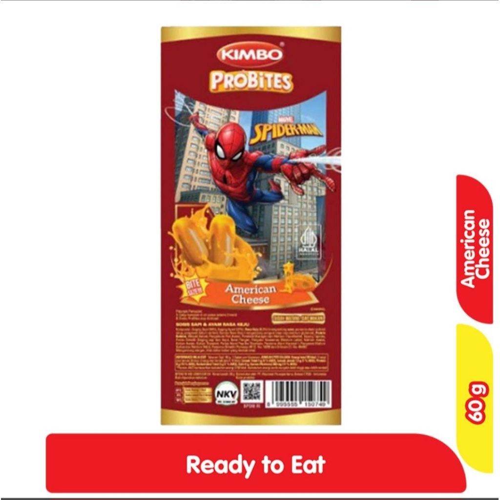 Kimbo Probites Sosis Sapi & Ayam Keju Amerika 60g