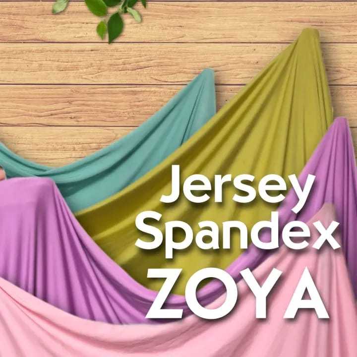 Kain Jersey Zoya Kiloan Harga Eceran Setengah Kilo /Kain Jersi /Kain Polos/Spandek Balon