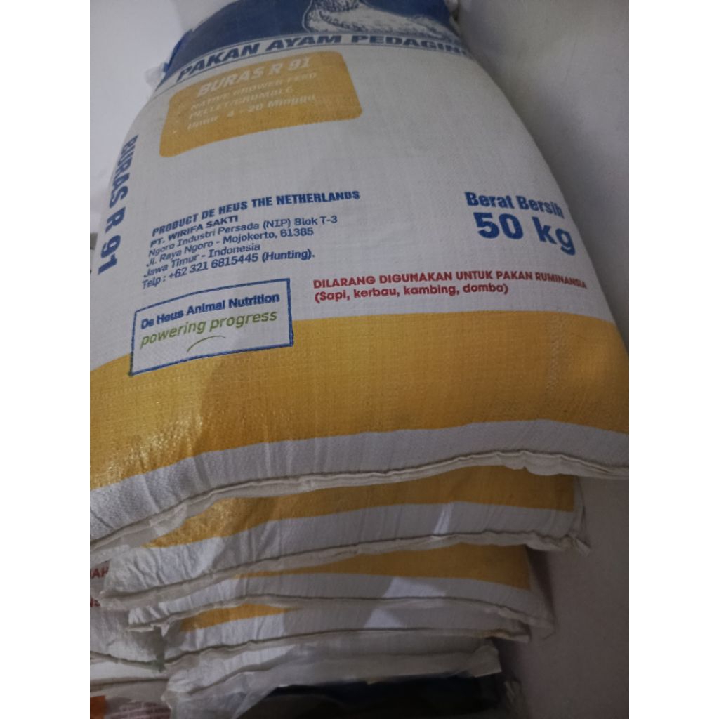 ( 50 Kg ) Buras R91. Pakan Ayam Pedaging.