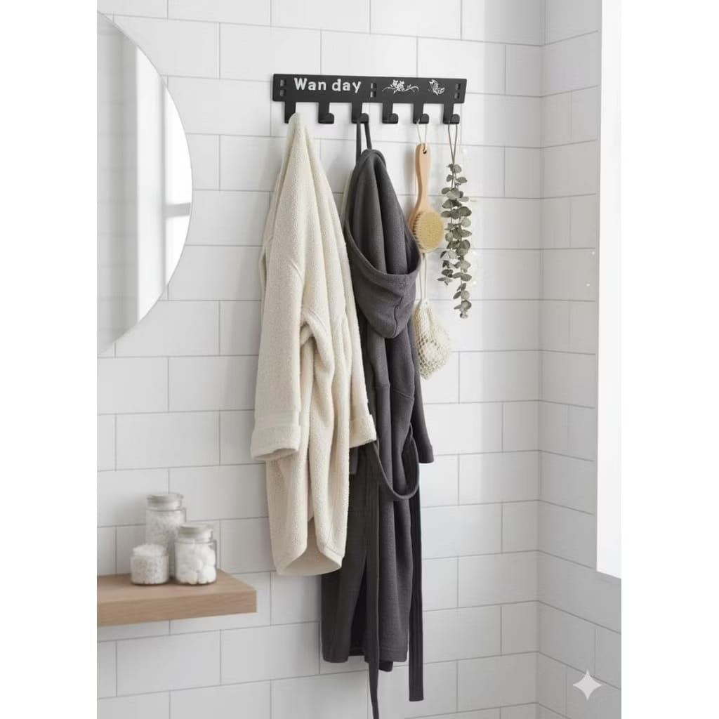 Gantungan Baju Belakang Pintu atau Dinding / Gantungan Baju Tempel Tanpa Paku / Gantungan Multifungs