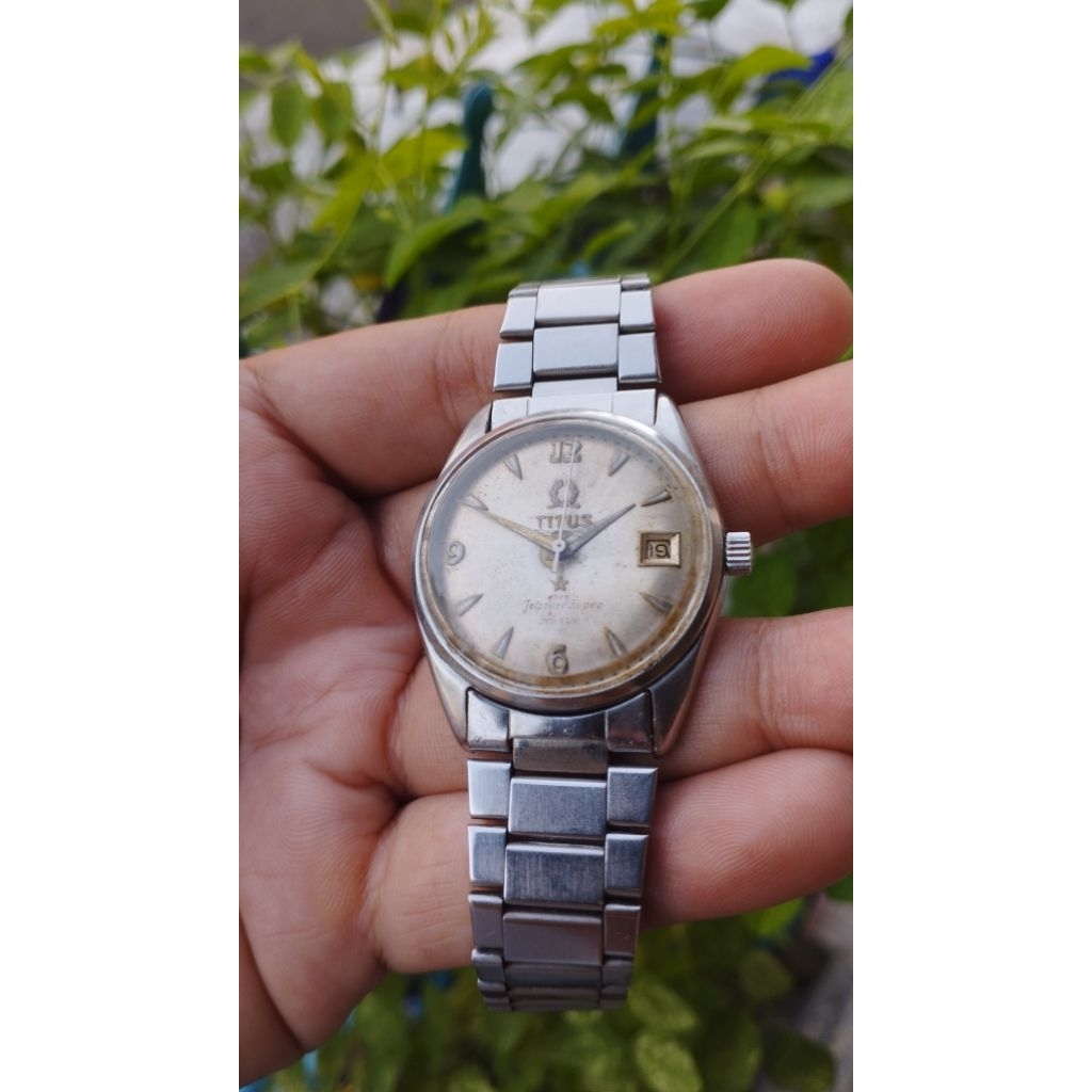 Jam Tangan Titus 77 Jewels JetPower Super Dial Tiger Claws Rare