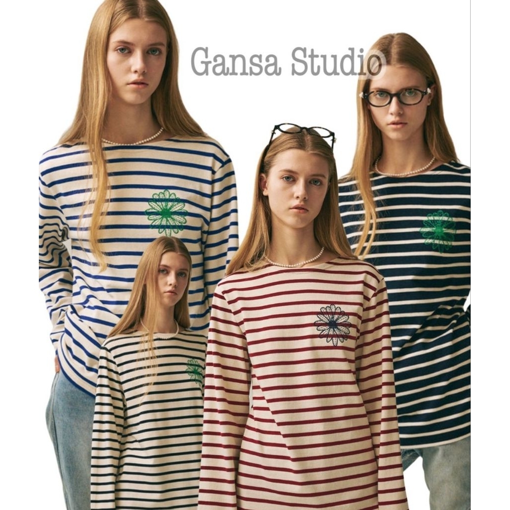 (READY) T-Shirt Long Sleeve Stripe Mardi