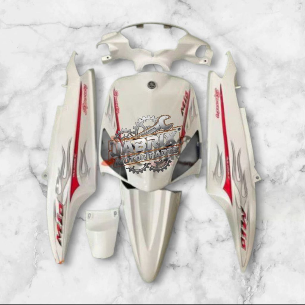 body halus Cover fullset Mio sporty putih Mutiara