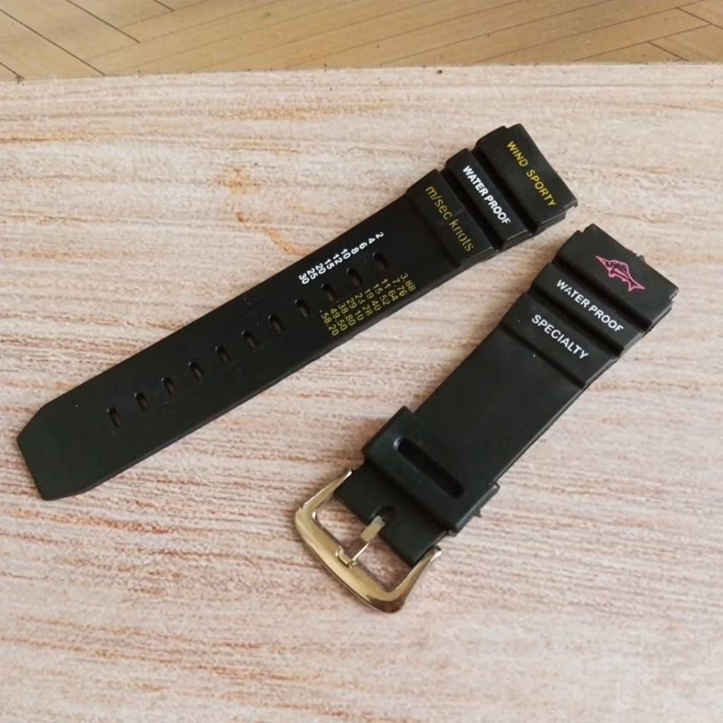 TALI JAM TANGAN KARET RUBBER STRAP TALI JAM SEIKO CITIZEN EDIFICE