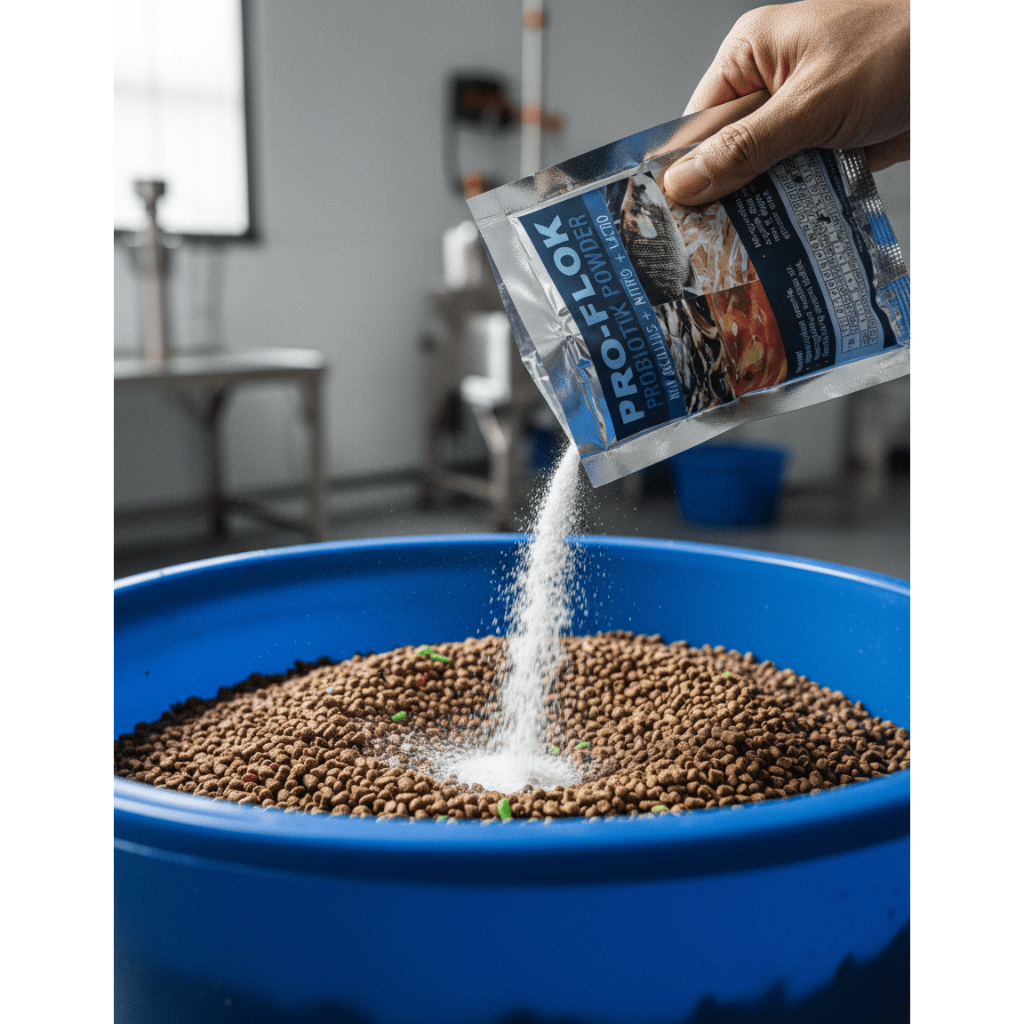 Proflok Probiotik Fermentasi Pakan Ikan – Perbaiki FCR & Pertumbuhan Cepat