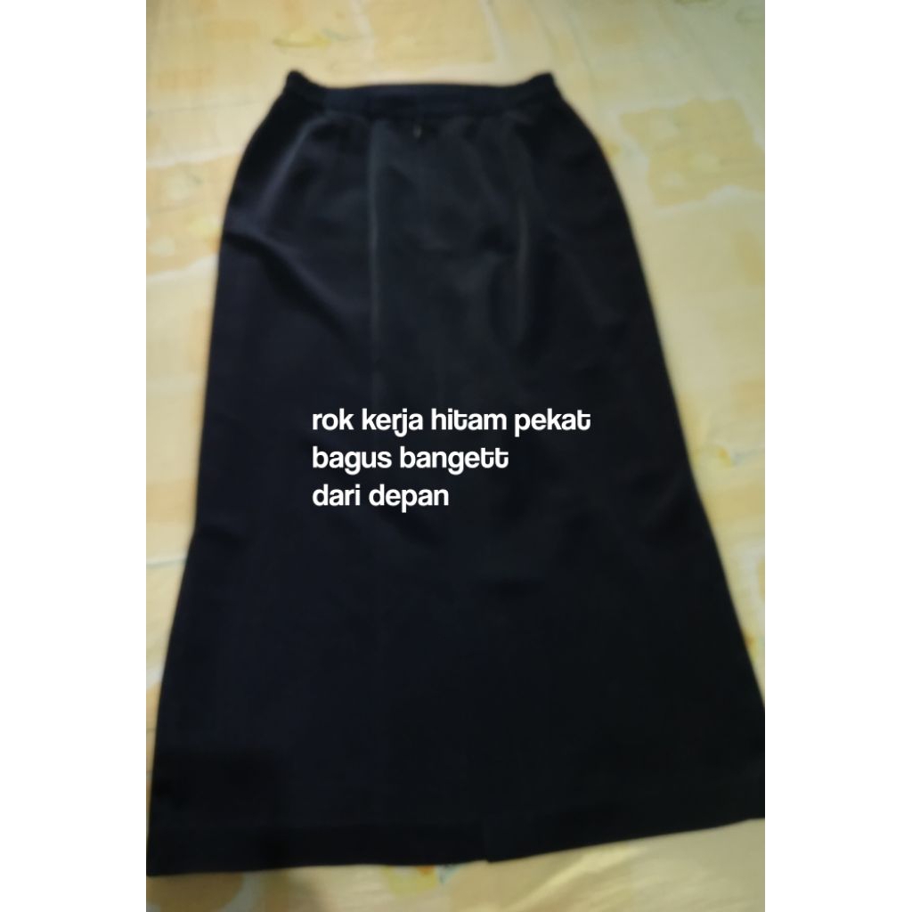 Rok Hitam panjang PL wanita kerja