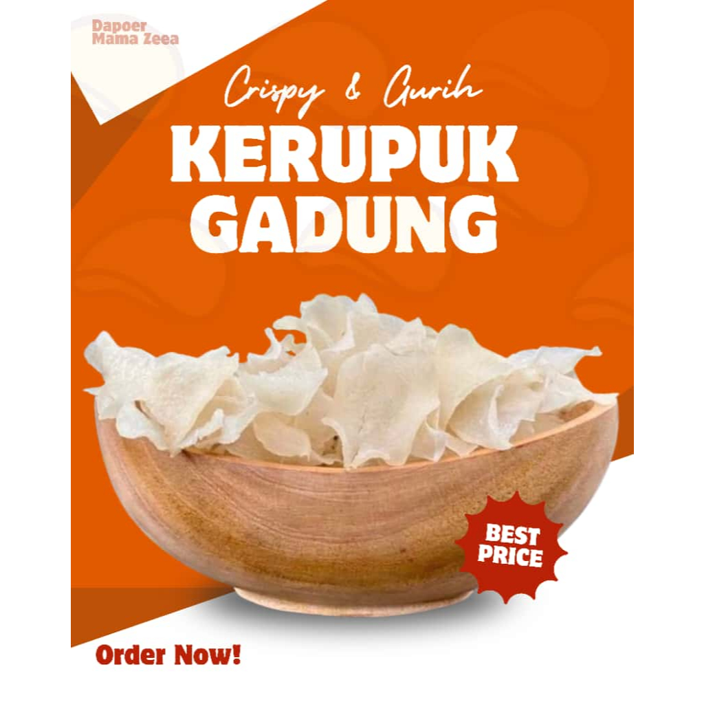 Kerupuk Gadung Mentah Siap Goreng
