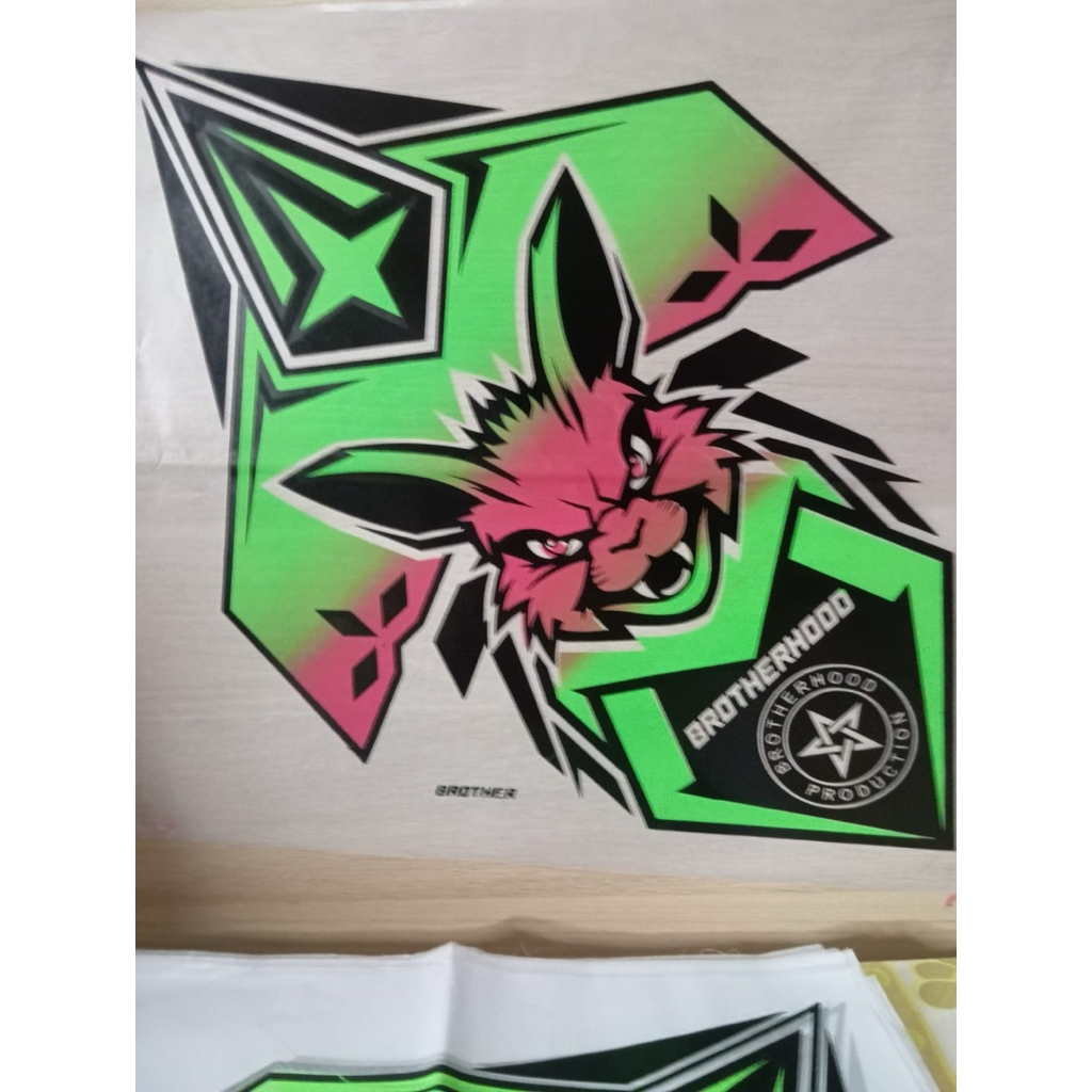 kertas sablon Layangan 3 warna stabilo sukhoi motif pesawat