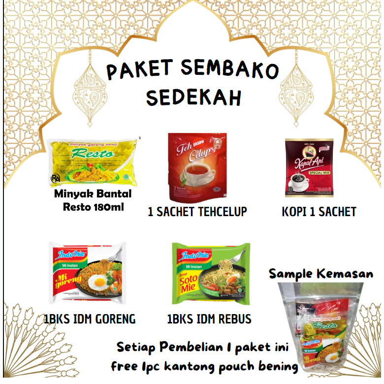 Paket Sembako Sedekah Jumat Berkah Murah - Rafka Aulia Collection