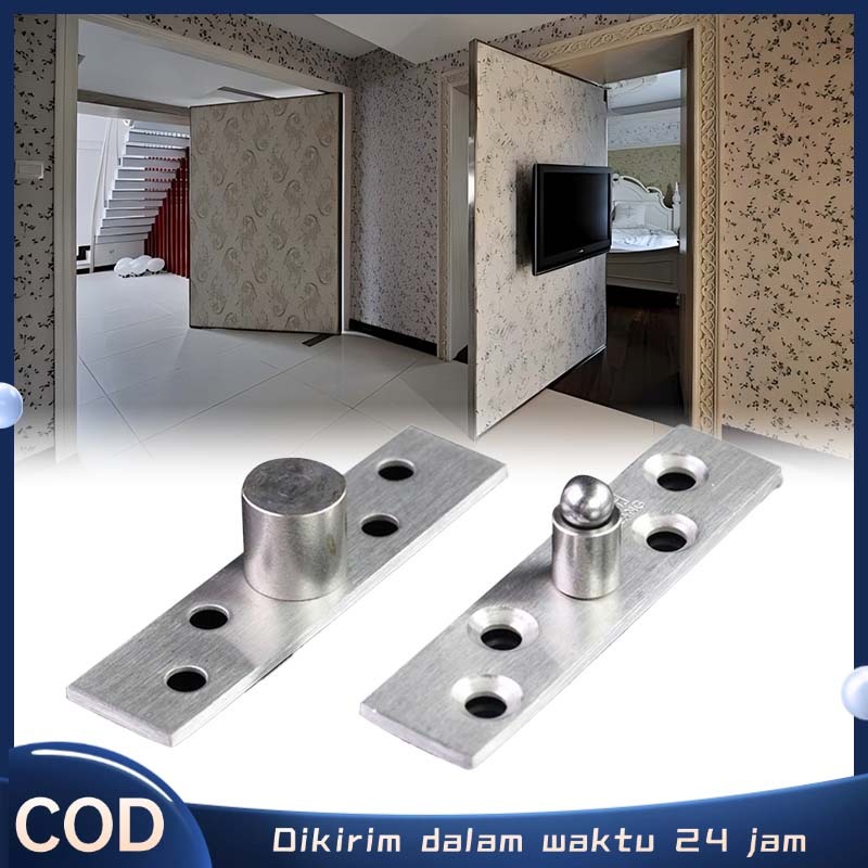 2pcs Engsel Pivot Engsel Pivot Dekson Engsel Jendela Putar Pivot Engsel Pintu Stainless