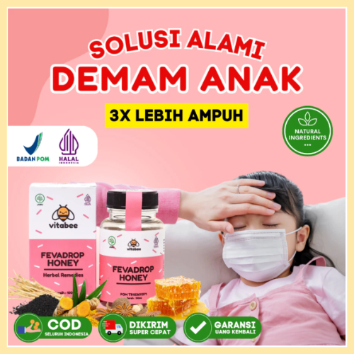 Madu Demam Anak / Obat Demam Anak / Obat Panas Anak / Obat Flu Anak / Herbal Demam Anak